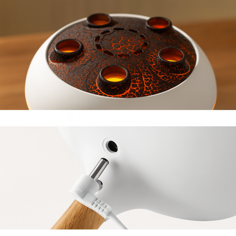 Umidificador de Ar Água-Viva com 5 Portas de Spray e Controle Remoto