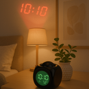 Relógio Despertador de Projeção LED – Preto