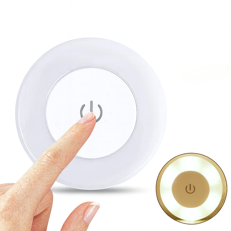Luz Noturna LED Portátil Recarregável USB – Iluminação Prática e Versátil