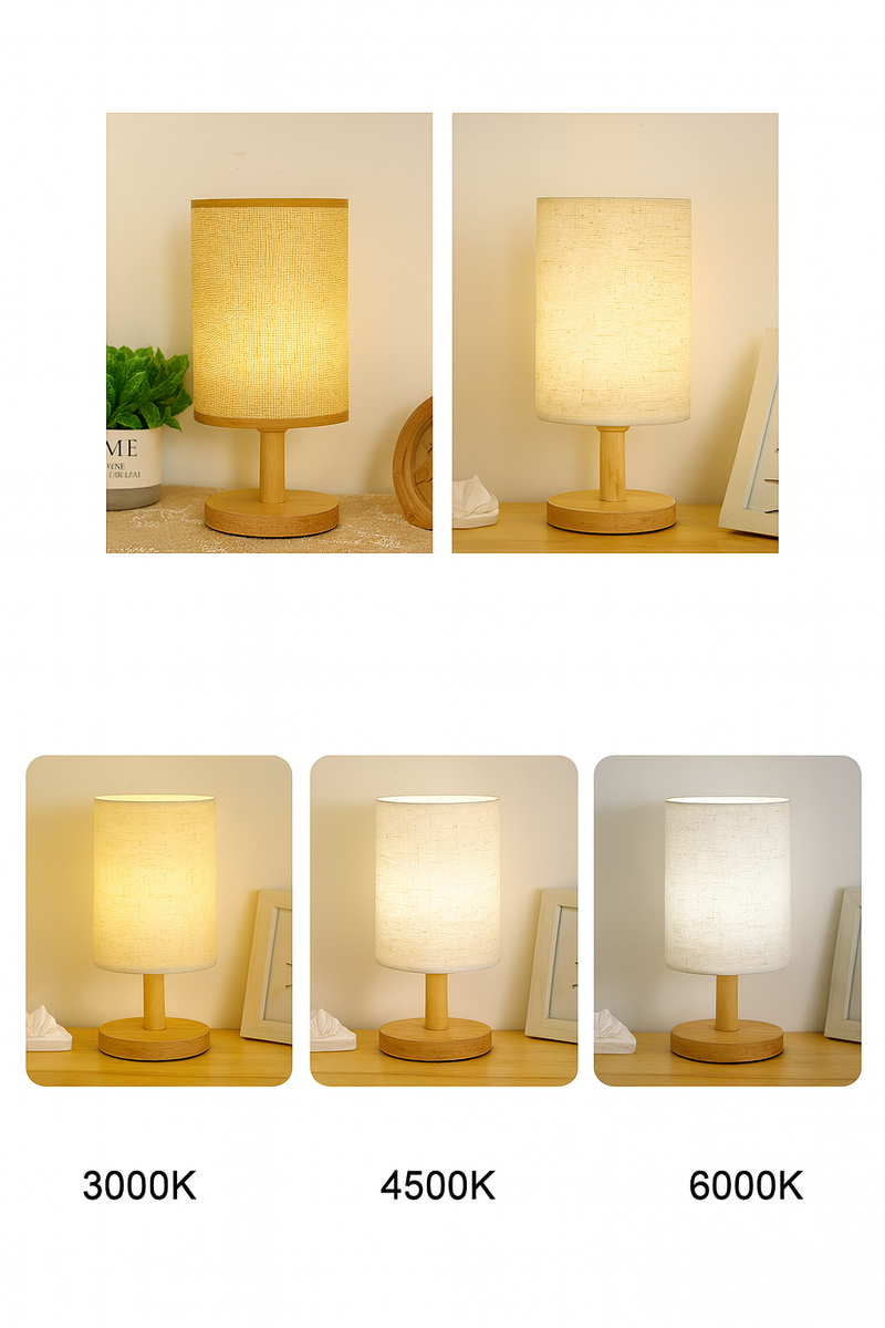Luminária de Mesa LED Estilo Chinês Minimalista