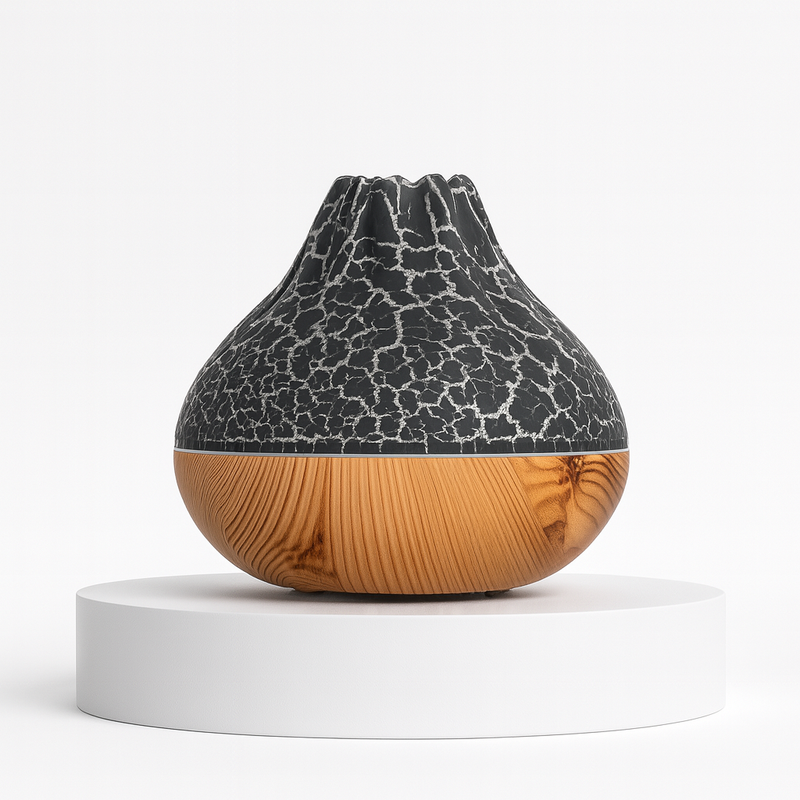 Umidificador de Ar Volcano 300ml com Luz LED 7 Cores