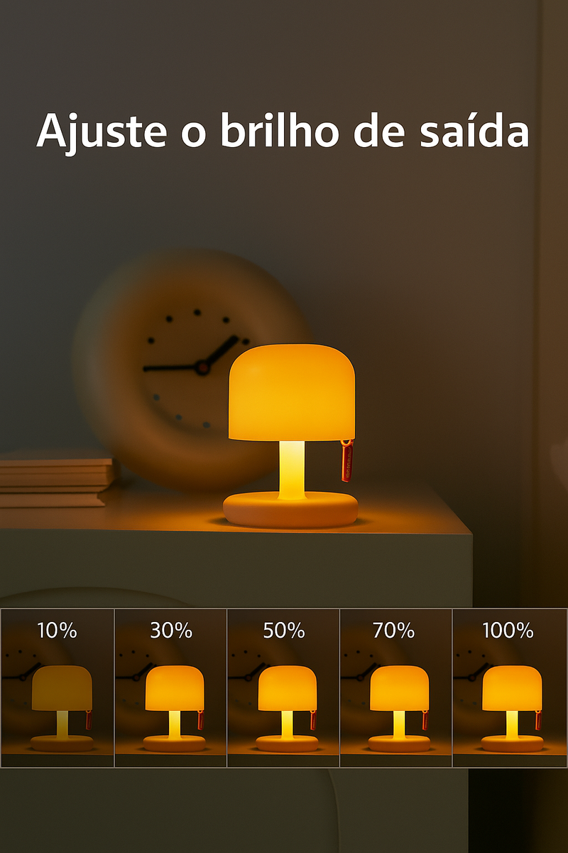 Mini Luminária Luz do Pôr do Sol – Toque de Romance e Conforto para Qualquer Ambiente