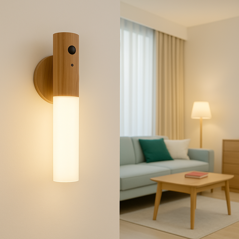 Luminária de Parede Sensor de Movimento USB
