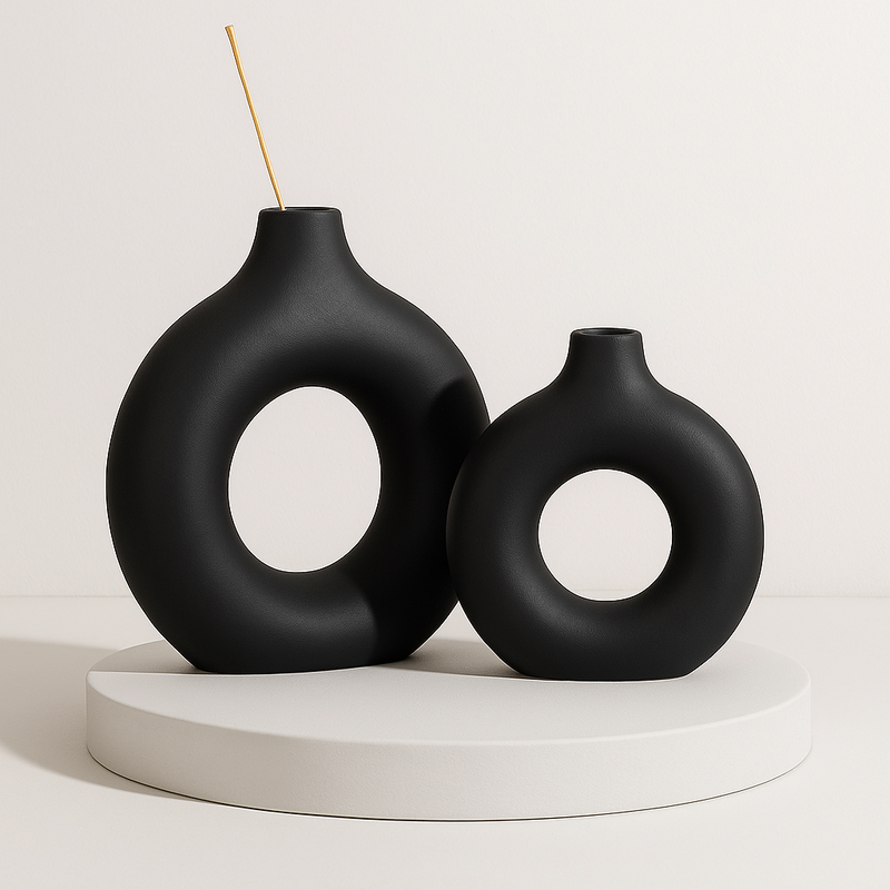 Vaso Círculo Zen – Beleza Minimalista com Leveza e Segurança