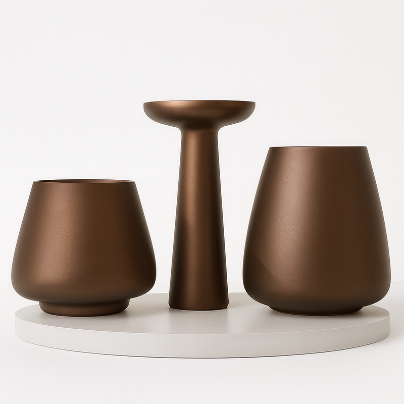 Vaso de Vidro Fosco Luxo Nórdico – Decoração Sofisticada