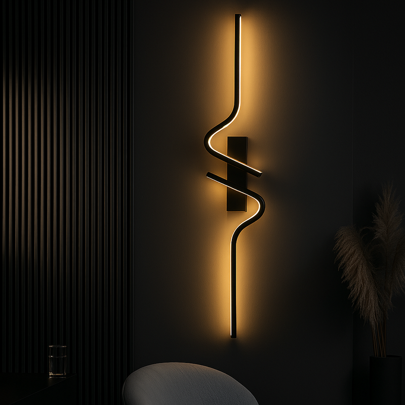 Luminária de Parede LED Minimalista – Preto