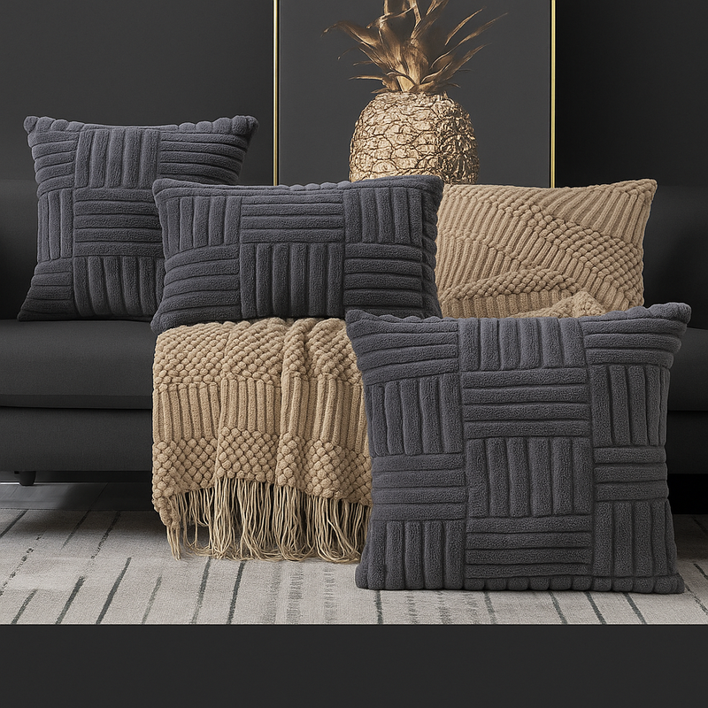 Capa de Almofada de Pelúcia Super Macia – Conforto e Elegância