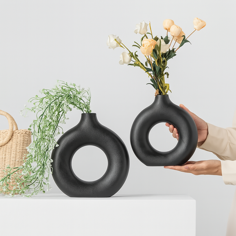 Vaso Círculo Zen – Beleza Minimalista com Leveza e Segurança