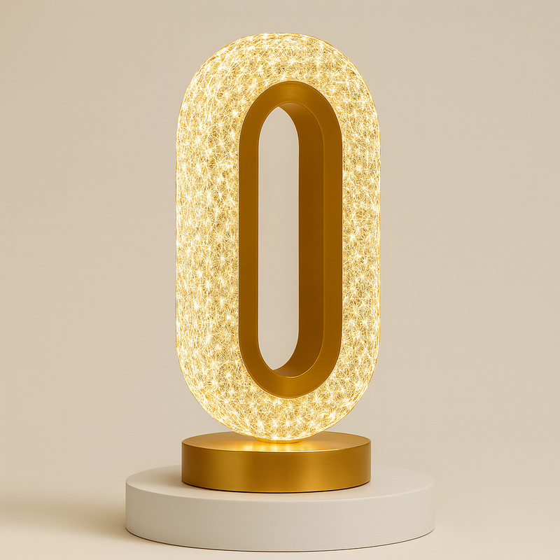 Luminária Decorativa de Cristal Oval