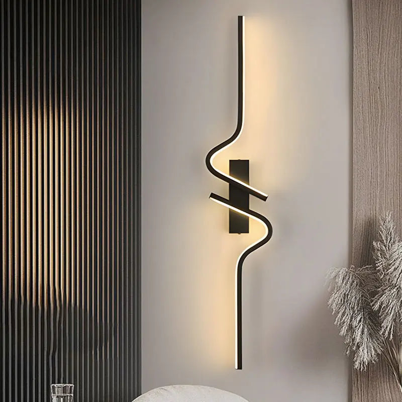 Luminária de Parede LED Minimalista – Preto