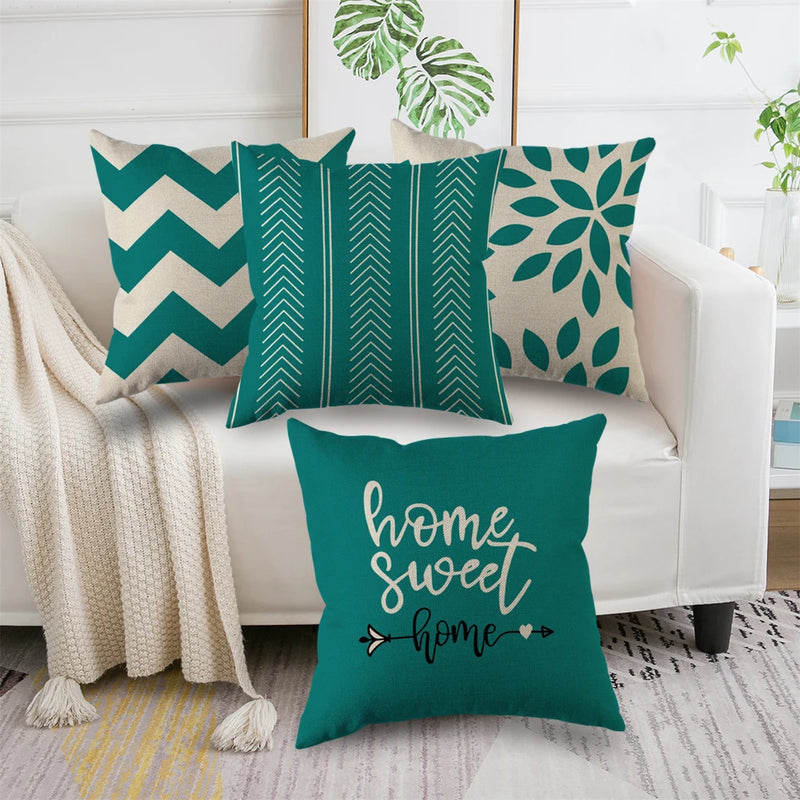 Kit 4 Capas de Almofada de Linho – Estilo, Conforto e Personalidade