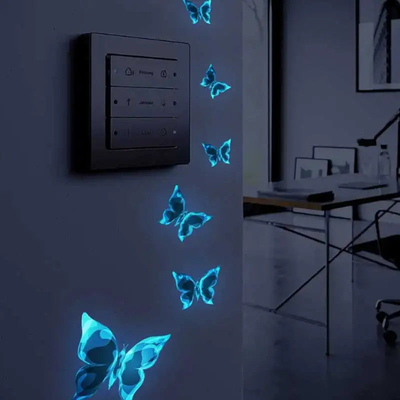 Adesivos borboletas luminosas