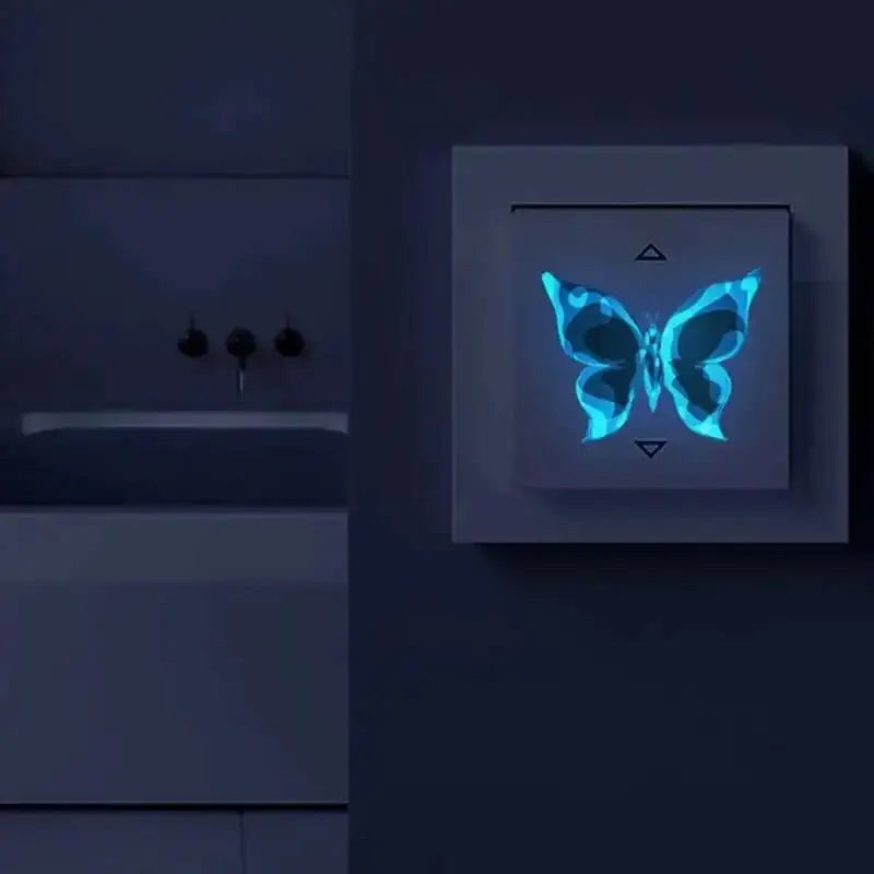 Adesivos borboletas luminosas