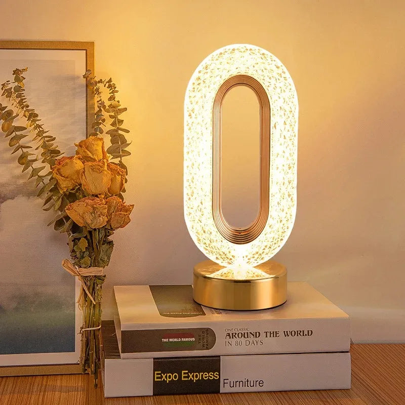 Luminária Decorativa de Cristal Oval