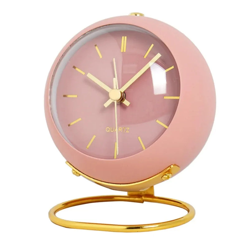 Relógio de Mesa Nórdico Minimalista com Ponteiro Luminoso
