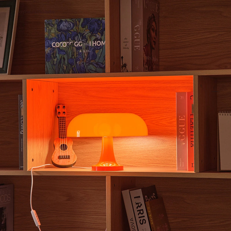 Luminária Cogumelo Minimalista LED – Toque com Dimerização