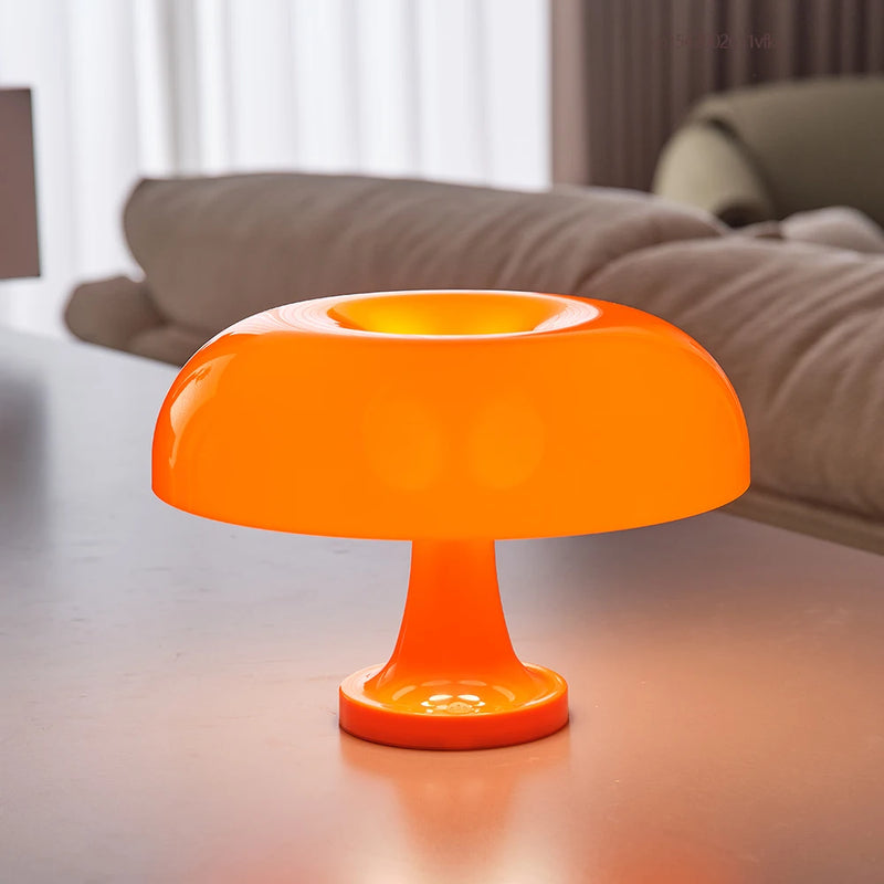 Luminária Cogumelo Minimalista LED – Toque com Dimerização