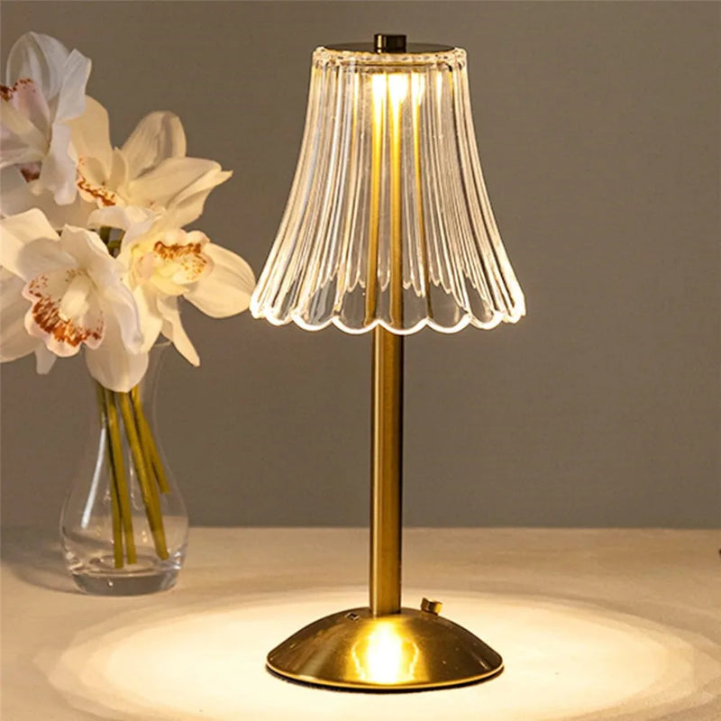 Luminária Diamante Dourado