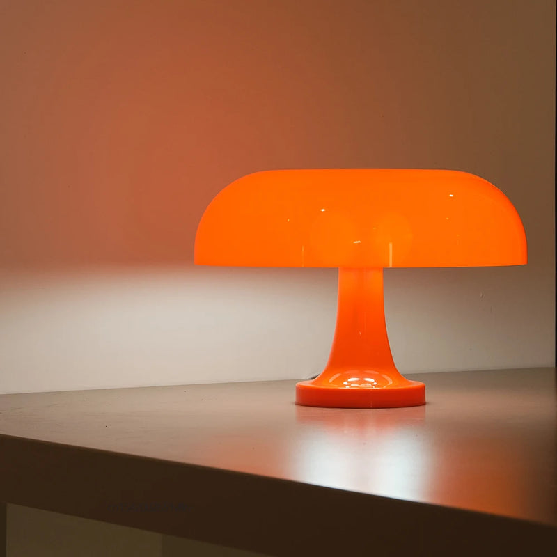 Luminária Cogumelo Minimalista LED – Toque com Dimerização