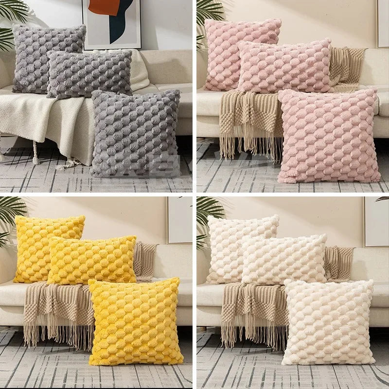 Capa de Almofada Texturizada Creme – Sofisticação em Cada Detalhe