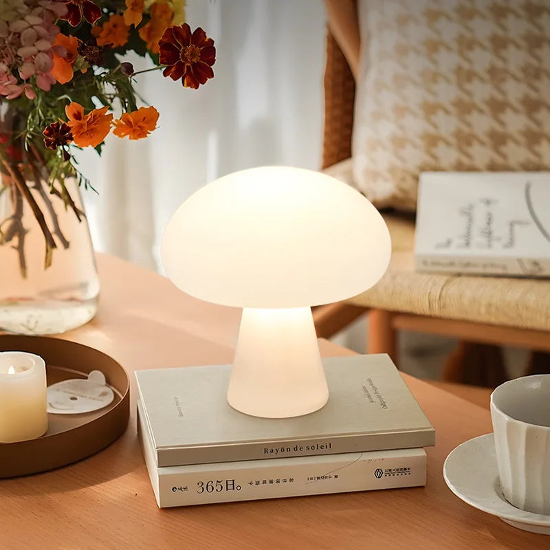 Luminária Cogumelo de Mesa – Luz Suave e Design Encantador para Sua Casa