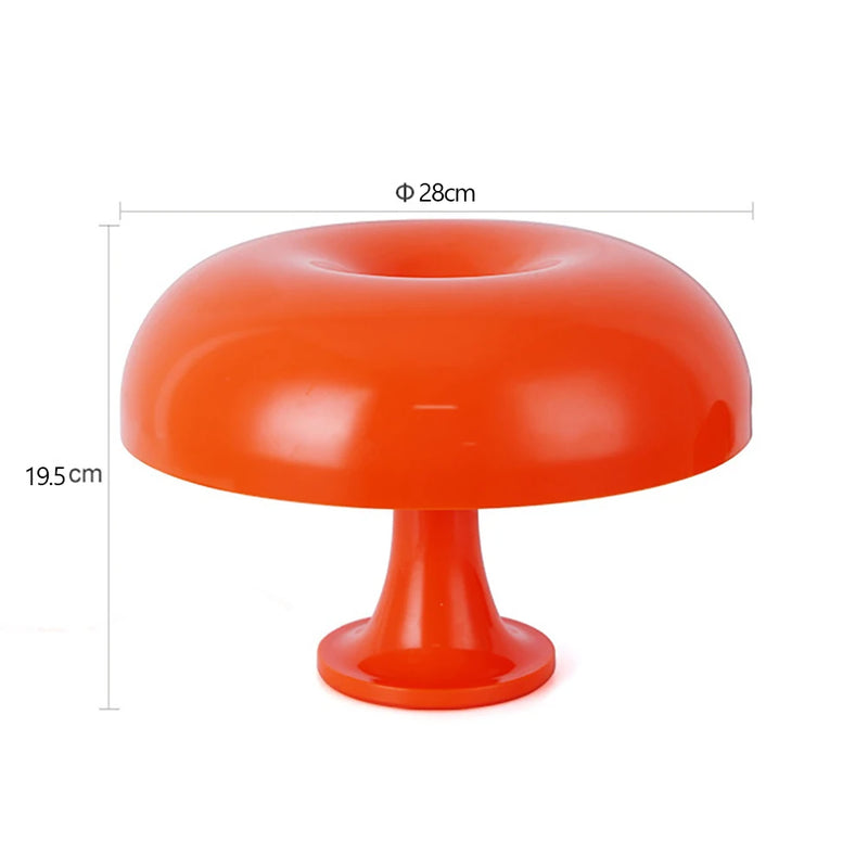 Luminária Cogumelo Minimalista LED – Toque com Dimerização