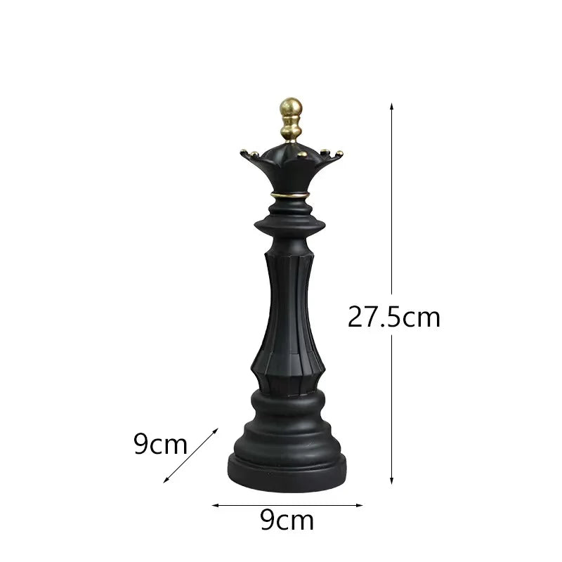 Conjunto de Peças de Xadrez Decorativas
