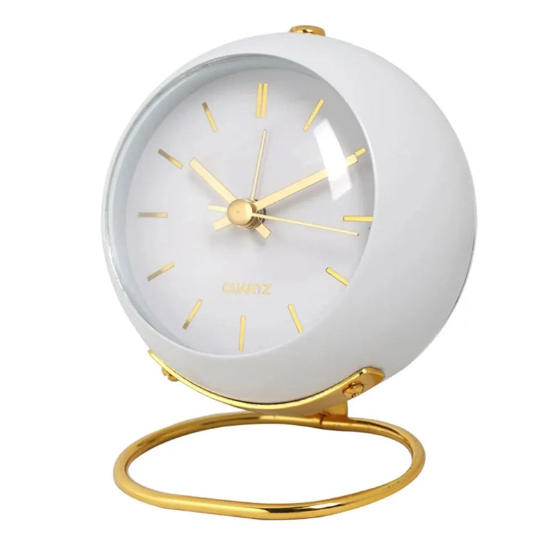 Relógio de Mesa Nórdico Minimalista com Ponteiro Luminoso