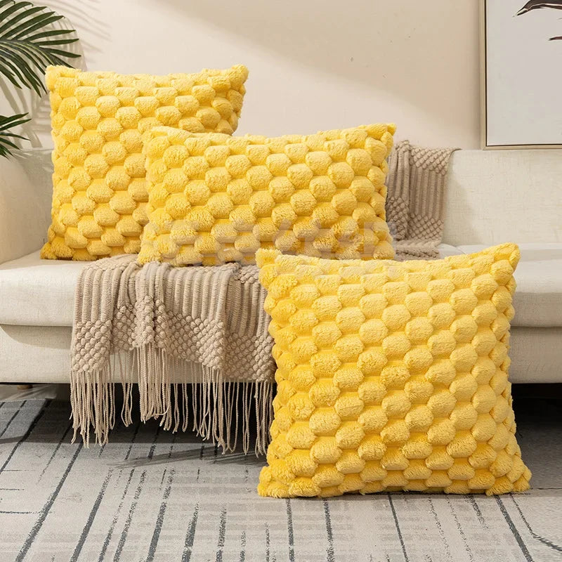 Capa de Almofada Texturizada Creme – Sofisticação em Cada Detalhe