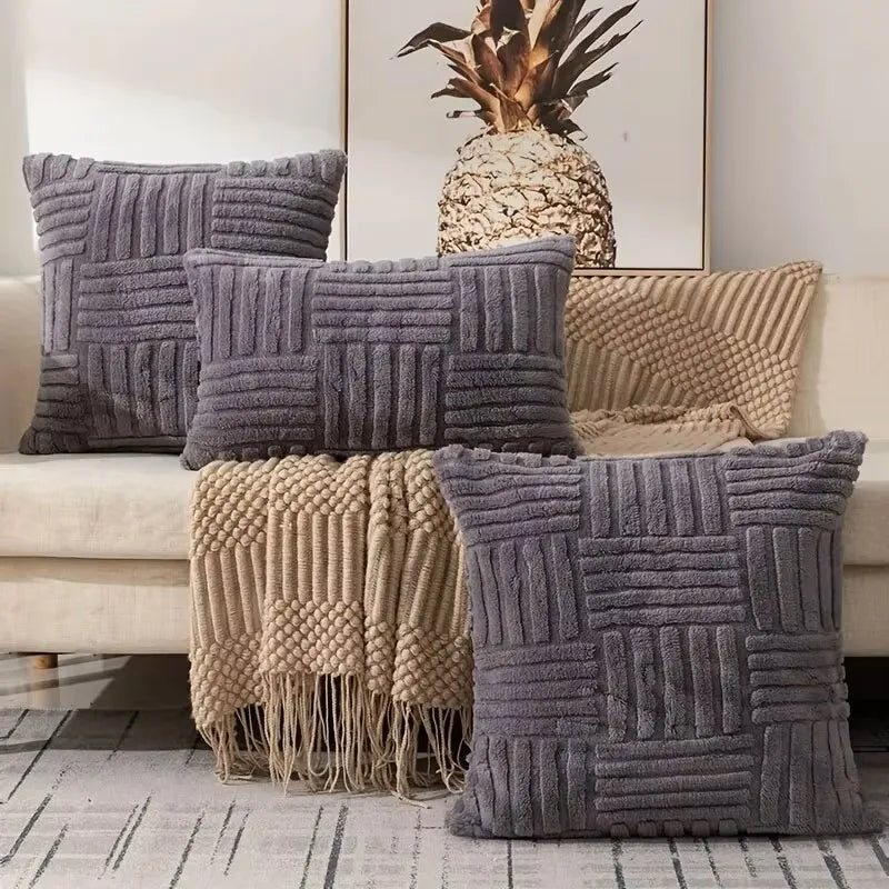 Capa de Almofada de Pelúcia Super Macia – Conforto e Elegância