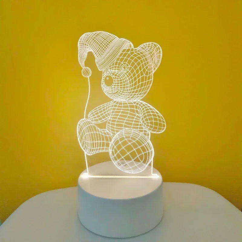 Luminária 3D Luz Quente – Um show de aconchego em segundos