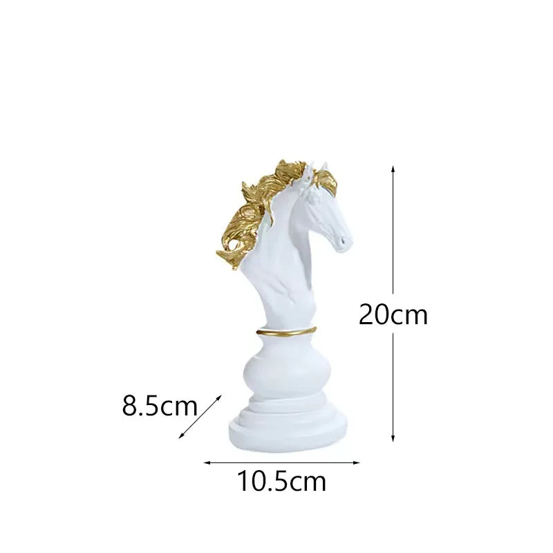 Conjunto de Peças de Xadrez Decorativas