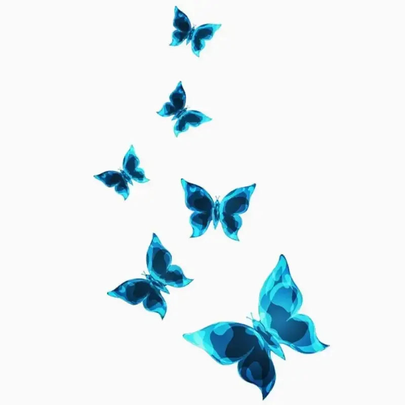 Adesivos borboletas luminosas