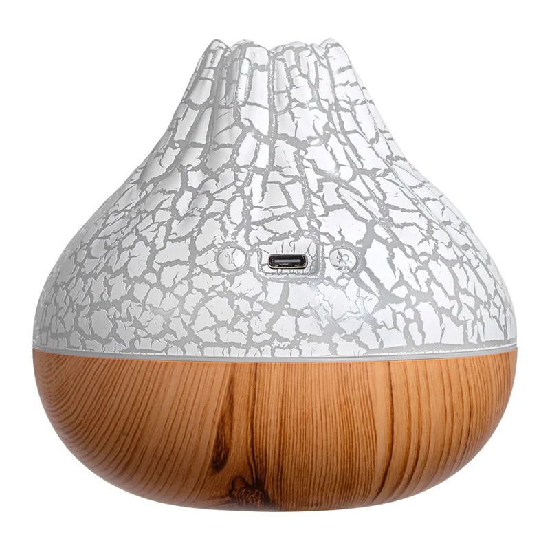 Umidificador de Ar Volcano 300ml com Luz LED 7 Cores