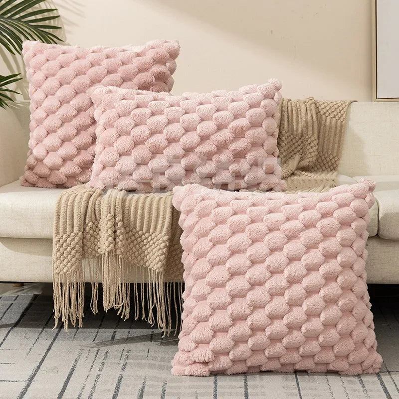 Capa de Almofada Texturizada Creme – Sofisticação em Cada Detalhe