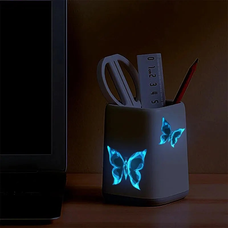 Adesivos borboletas luminosas