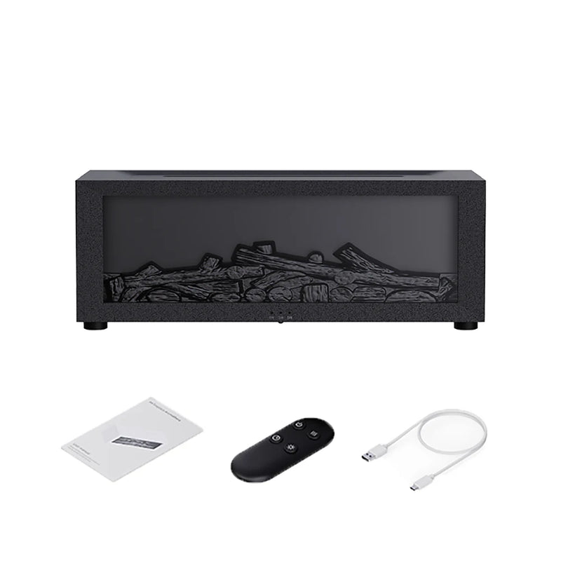 Umidificador de Ar Difusor Chama com LED e Controle Remoto