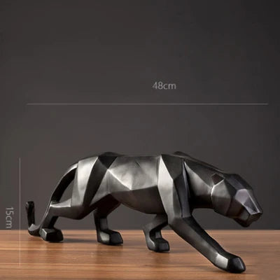 Escultura Pantera Negra – Estilo, Força e Elegância para Sua Decoração
