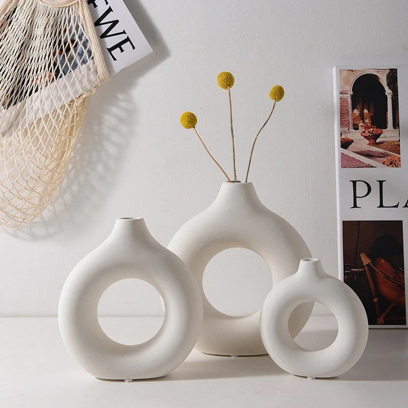 Vaso Círculo Zen – Beleza Minimalista com Leveza e Segurança