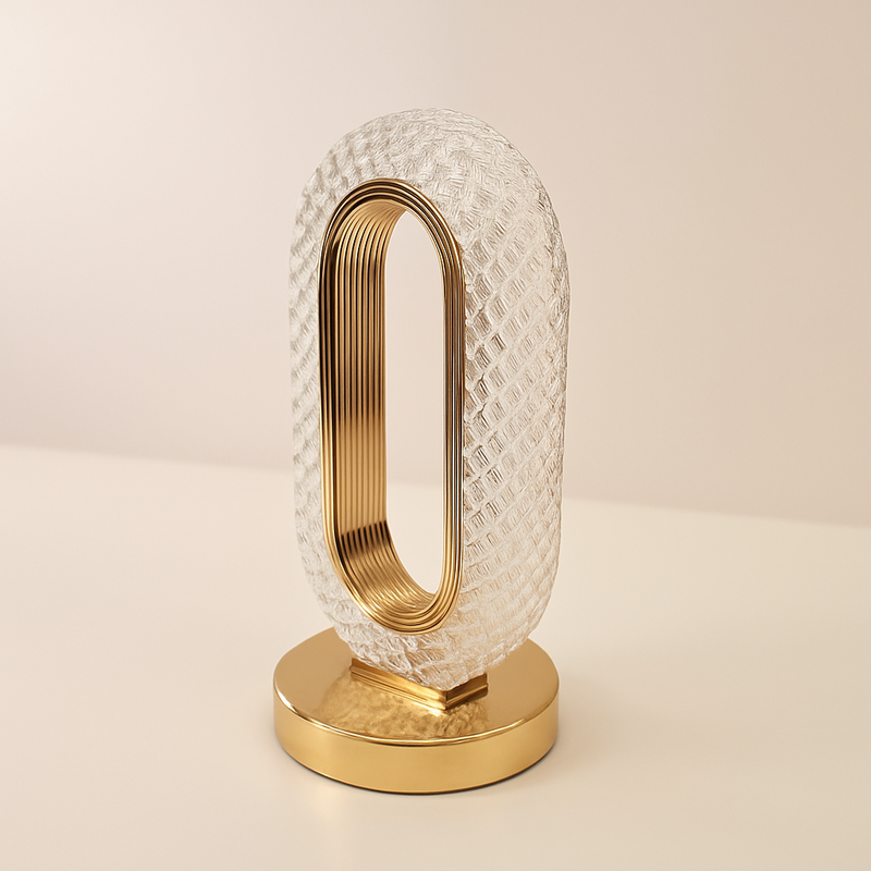 Luminária Decorativa de Cristal Oval
