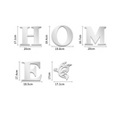 Adesivo de Parede Espelhado 3D – HOME com Borboleta